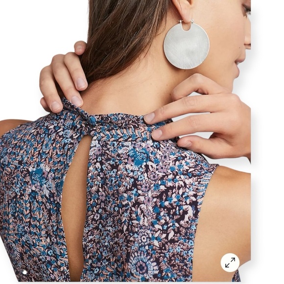 Anthropologie Maeve Ansonia Ruffled Wide Leg Jumpsuit  Size 4 - Picture 11 of 12